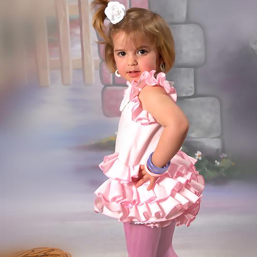 Trajes de flamenca infantil 10 baby lunar
