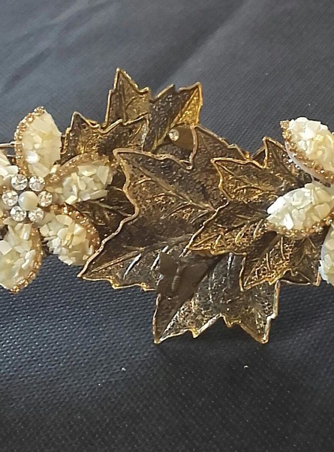 Broches hombro novia flor otoño