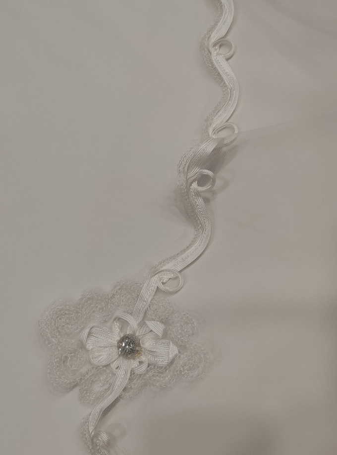 Velo flores de cristal