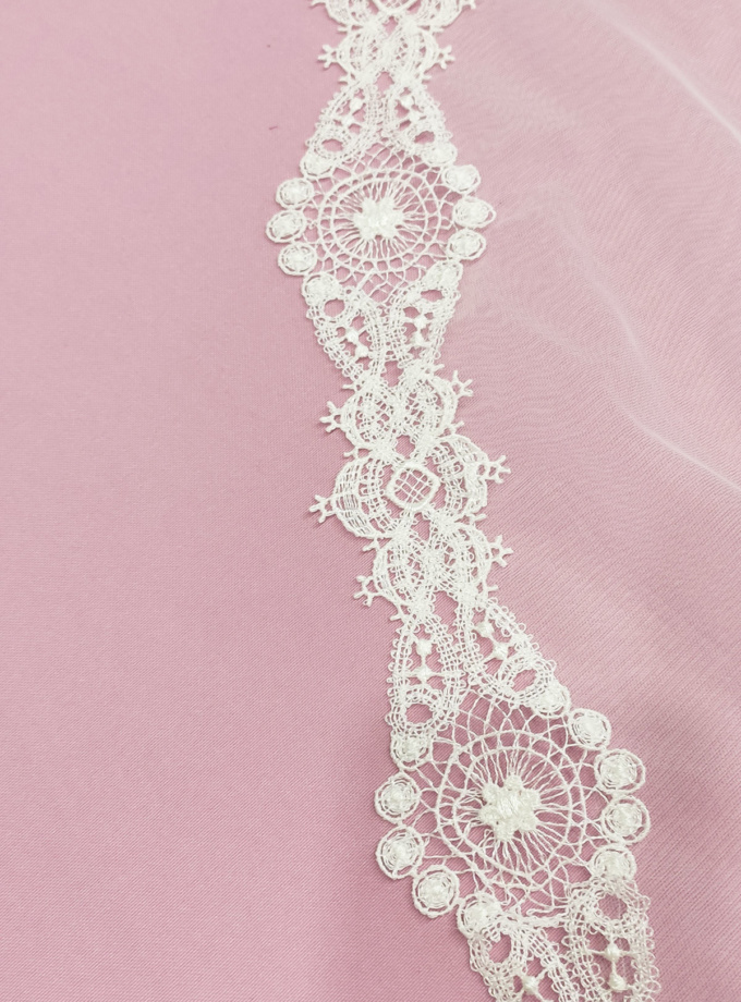 Velo guipur romboidal