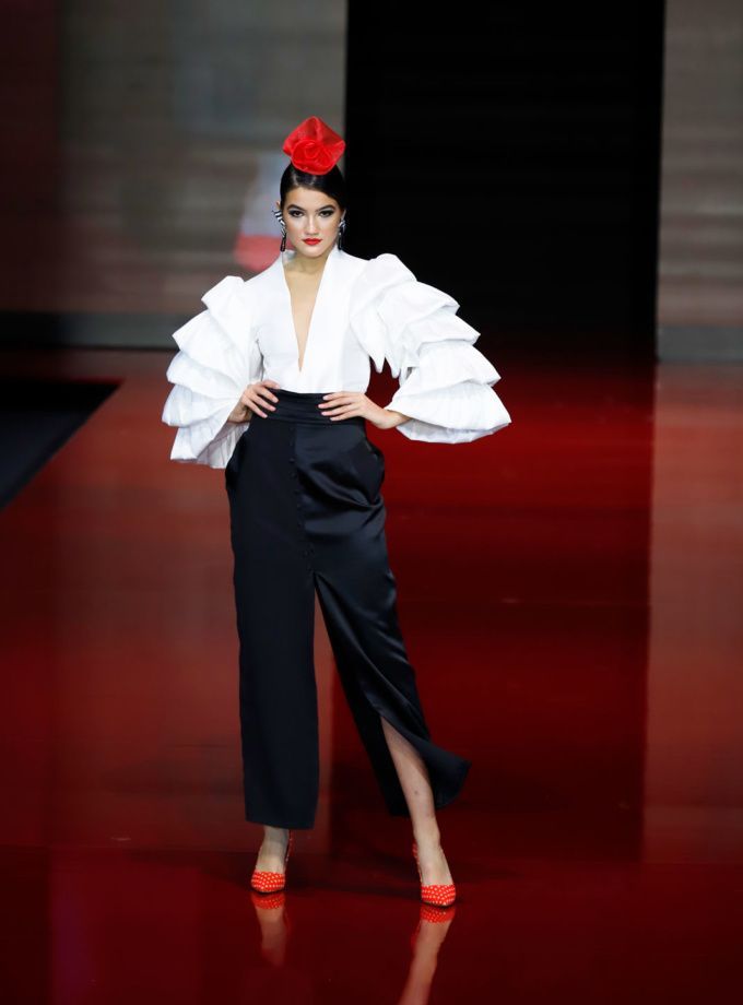 Camisa flamenca volantes mangas