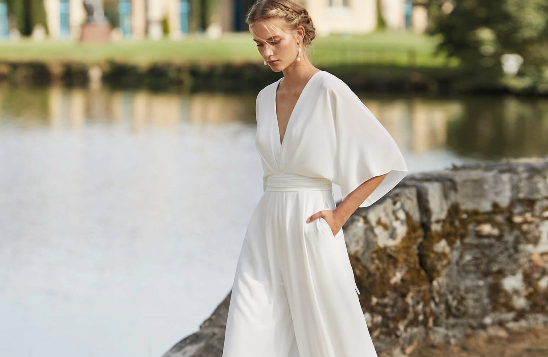 traje de novia con pantal&oacute;n