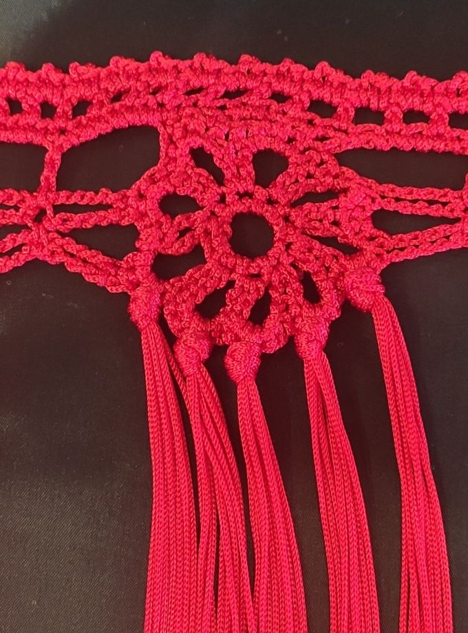 Tira de flecos modelo flor